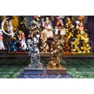 17cm Sophomore Grandpa Tua Ji Ya Pek Statue (Stepping Coffin Gold Silver) 5inch Tua Ji Ya Pek Statue