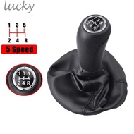 LUCKY~Leather Shift Knob Dust Cover for Fiat PUNTO 188 MK2 5 Speed Manual Transmission