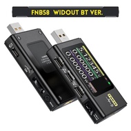 ที่ทดสอบ USB FNB58เครื่องวัดการทดสอบกระแสไฟฟ้าแรงดันไฟฟ้าโปรโตคอลชาร์จเร็วเครื่องตรวจจับกำลังไฟเครื่