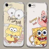 J-29 SpongeBob Soft Case for iPhone 6 SE 8 7 6S XR Plus 2020 2022