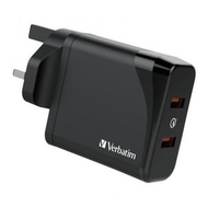 Verbatim 2 port 36W QC 3.0 Charger 充電器 66346