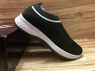 SEPATU KDM TAMPA TALI / SEPATU WANITA RAJUT WARNA HIJAU ARMY