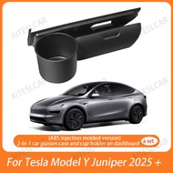 For Tesla Model Y/YL Juniper 2025 Car Glasses Case Sunglasses Storage Box Model YL  2026 Dashboard G