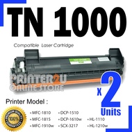 2x Compatible Laser Toner TN1000 For Brothe* HL-1110 DCP-1510 MFC-1810 MFC-1815 HL-1210W DCP-1610W H