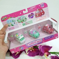 SHOPKINS CUTIE CARS PLAYSET OF 3 Packs 3 25 26 27