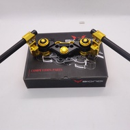 STANG JEPIT NMAX 155 / PCX 150 BIONDI type VORTEX alumunium - BLACK GOLD