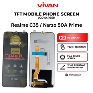 VIVAN LCD Touchscreen Realme C35 / Narzo 50A Prime Original