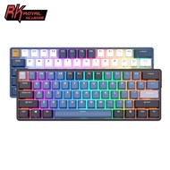 Royal Kludge RK61Plus  2.4G Wireless Bluetooth 3.0 & USB C Three Mode Hot-Swap RGB Backlit Mini Mech