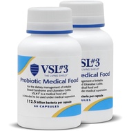 VSL#3® Probiotics for Digestive Health, IBS & UC Symptoms - 112.5B CFUs, High-Potency, Multi-Strain,
