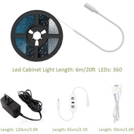 🌟 SG LOCAL STOCK🌟 2929) (3 Pin Plug) Ustellar 20ft LED Under Cabinet Lighting Kit, Dimmable Light Strip, Hand Wave