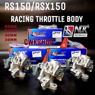 NLK TB V2 RSX150/RS150 RACING THROTTLE BODY 32MM 34MM 36MM 38MM V2 VELOCITY NLK