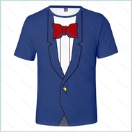 gre9 Detective Conan Tshirt Anime Unisex Tee For Kid Adult Cosplay Kaito Kiddo 3D Shirt Short Sleeve