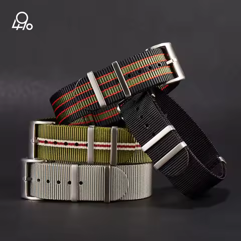 2026 Hot Sale Nato Watch Strap Belt Wristband 20mm 22mm Luxury Woven Fabric Nylon Watch Bands For Mi