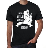 Men'S Graphic T-Shirt Living Wild Since 1956 68Th Birthday Anniversary 68 Year