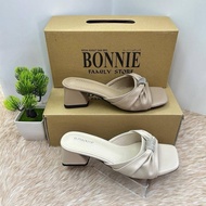 BONNIE KASUT HEELS 813-25 COLOUR APRICOT KHAKI TUMIT 1INCI
