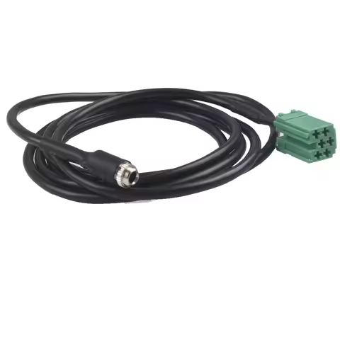 Car 3.5mm Female 6Pin Aux Cable Adapter for Renault Clio Megane Scenic Twingo Laguna 2005-2011