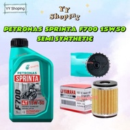 100% ORIGINAL PETRONAS SPRINTA F700 15W50 MALAYSIA SEMI SYNTHETIC ENGINE OIL 1L NEW PACKAGING MINYAK