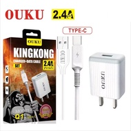 ถูกที่สุด OUKU Q1 สายชาร์จพร้อมปลั๊ก ชาร์จเร็ว Charger Set Fast Charging 2.4A สำหรับ สำหรับ ไอโฟน/Mi