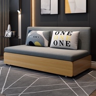 Sofa Bed Living Room Foldable Day-bed Sofa Multifunctional Sofa Bed Solid Wood With Storage