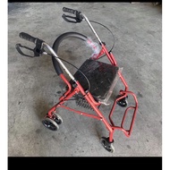 wheelchair for adult ♬Heavy Duty Adult Walker Rollator with Footrest, handBrake and seat☸