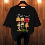 GET FASHION - BAJU KAOS ATASAN WANITA DEWASA PRINT BEST FRIEND BLUS JUMBO T SHIRT CASUAL