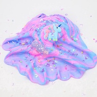 Unicorn cotton mud slime PUFF gum color-blocking candy accessories plasticine decompression and rubbing mud