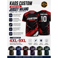 CUSTOM MILANO JERSEY T-SHIRT JUMBO SIZE 4XL–9XL