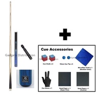 OMIN OMIN GUNMAN Handmade Snooker Cue 3/4 Cue Stick Pool Billiard Stick 3-piece 145cm Cue Bucket Box