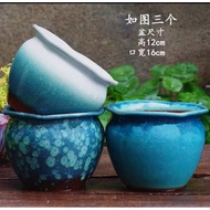 Ready stock ‼️ Ceramic Flower Pot/set 花盆多肉花盆陶瓷大口径多肉大花盆陶罐创意个性花盆