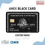 Kartu Emoney FLAZZ BCA gen 2 Design American Express AMEX Custom Nama - FLAZZ BCA 1 SISI SALDO 0 [ C