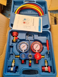 R134a R22 ชุดเกจวัดน้ำยาแอร์ ชุดเกจ์ชาร์จน้ำยาแอร์ ชาร์จน้ำยาแอร์ ใช้กับรถยนต์ แอร์บ้าน สายเติมน้ำยา