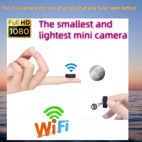 Smallest 1080P HD Mini Camera WIFI Built-in Battery IP Remote Monitoring Camcorders Invisible IR Nig