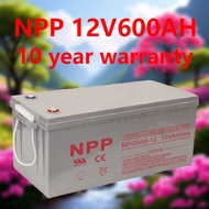 NPP Solar Deep Cycle Battery 12V 600AH AGM รองรับระบบไฟสวนแนวตั้ง Vertical Farm กลางเมือง 10 ปีประกั
