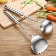 USNOW Wok Shovel Big Chef 304 Stainless Steel Kitchen Utensil Kitchenware Wall Hang Ladle Spoon