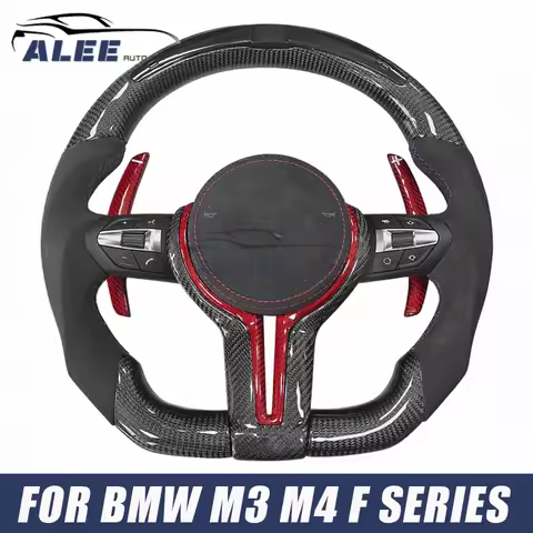 LED Carbon Fiber Sport Steering Wheel for BMW F10 F20 F22 F30 F32 F36 F40 F82 F90 E70 E82 E89 E90 E9