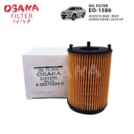 Osaka EO-1586 8-98270524-0 Oil Filter Isuzu Dmax , Mux Rz4e-tc 1.9L euro4 2018 Up 1Piece