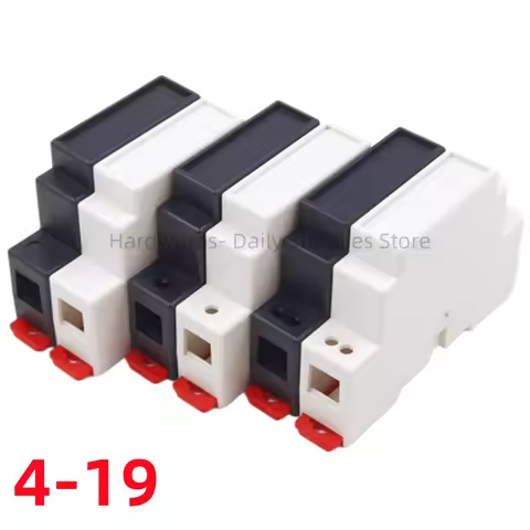 ABS plastic Supply rail electrical shell safety barrier isolation module plastic shell 4-19: 88X18X5