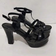 High heels 11 cm premium glossy strap