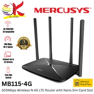 Mercusys MB115-4G 300Mbps / MB135-4G / MB235-4G (Dual-Band) AC1200 Wireless N 4G LTE Router with  Na