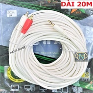 Cáp loa jack 3.5 ra 2 AV hoa sen dài 1.8M 3M 5M 10M 15M 20M 25M 30M JSTAR CAO CẤP
