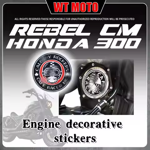 For HONDA Rebel CM300 engine cover motorcycle decoration tax brand sticker for honda rebel cm 300