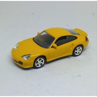 Nov porsche 996 turbo yellow loose diecast 1/64 (t)