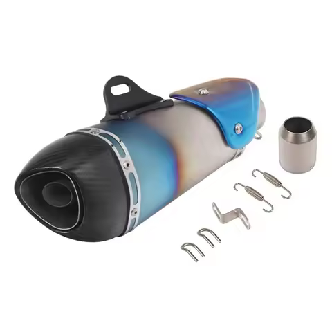 Universal 51mm Motorcycle Alpha Exhaust Muffler Pipe For Tank 200CC Super Match Gy6 Motorcycle