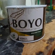 boyo politur vernis pernis kayu warna 1/2 0.5 lt liter kaleng kecil - 600