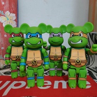 Bearbrick Building Block Bear Violent Bear Ninja Turtle 4 Models Hand-made Doll Tide Blind Box Doll 400%