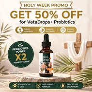 VetaDrops+ Pet Probiotics – Gut Health & Immune Support for Dogs & Cats