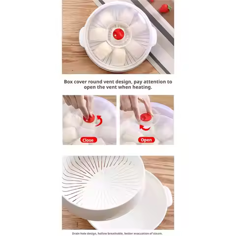 Multifunctional Steamer For Kitchen Home Vegetable Steamer Food Grade Microwave Oven Steamer Microwa
