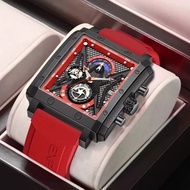 LIGE Fashion watches for men Top Brand Luxury Silicone Strap Sport Waterproof Quartz Watch Luminious seiko automatic watch +box