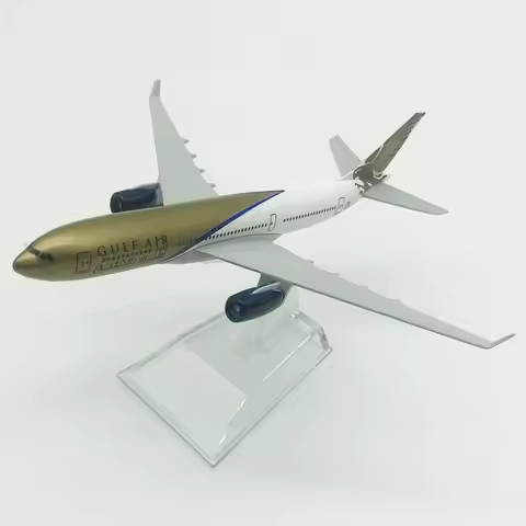 Scale 1:400 Metal Aircraft Replica Gulf Air A330 Airplane Diecast Model Aviation Plane Collectible T