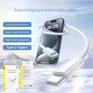 Braided 60W Fast Charge Cable Pure Copper Core PD 30W Charger for iPhone Huawei iPad Tablet